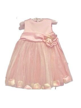 Iris & Ivy- Beautiful Toddler Satin & Tulle
Pink Rose Petal Dress 3T